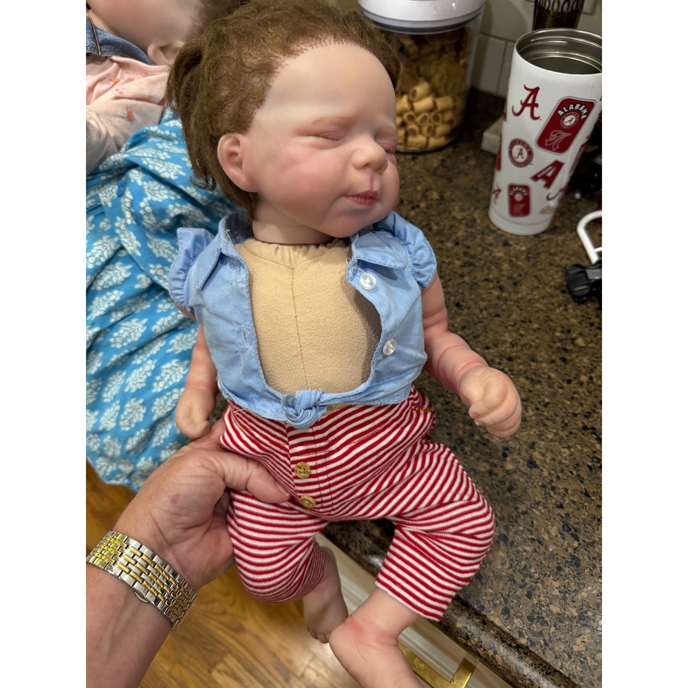 Joanna Kazmierczak Reborn Baby Doll Realistic Weighted Cloth Body Sleeping Girl